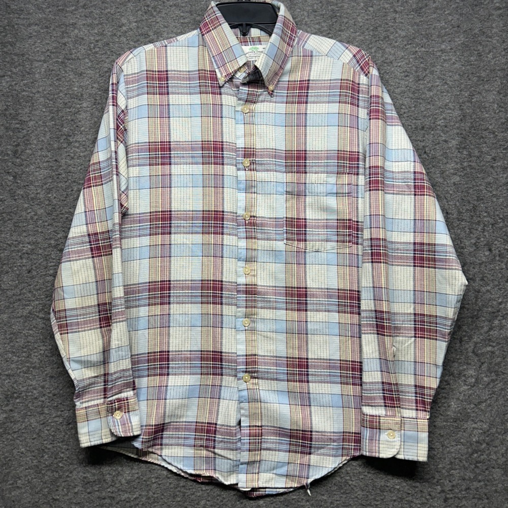 Raintree Southern Collection Plaid Button Down Long Sleeve Shirt Men's Medium‎